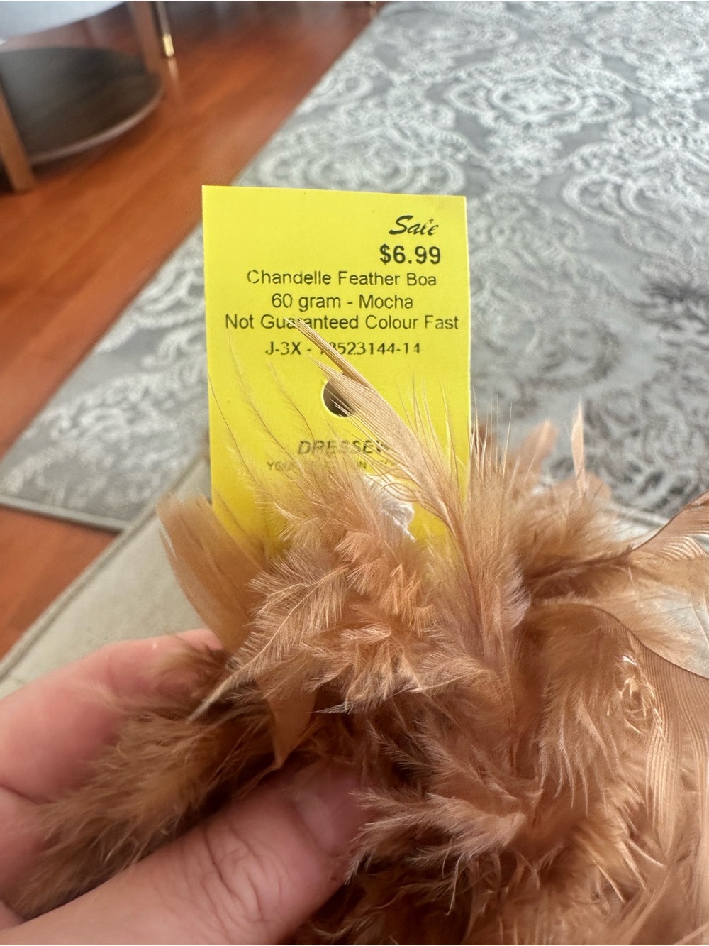 Chandelle Mocha Feather Boa
